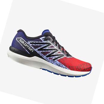 Tenis Para Correr Salomon SONIC 5 BALANCE Hombre Rojos Azules | MX 3466FDN